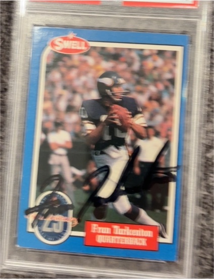 1988 Swell Football Greats #120 Fran Tarkenton — front