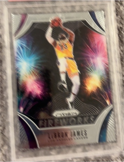 2019-20 Panini Prizm #2 LeBron James Fireworks Insert — front