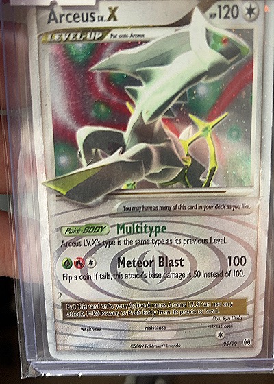 2009 Pokémon Platinum #95 Arceus LV.X — front