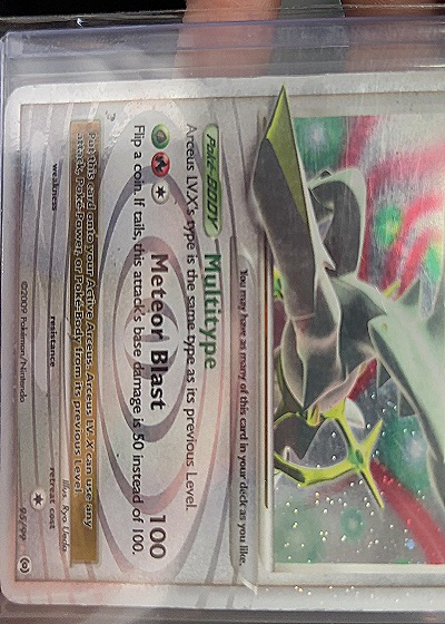 2009 Pokémon DP56 Arceus LV.X — front