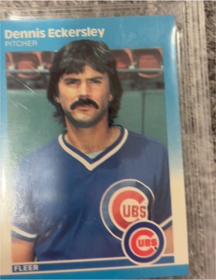 1987 Fleer #563 Dennis Eckersley Chicago Cubs — front