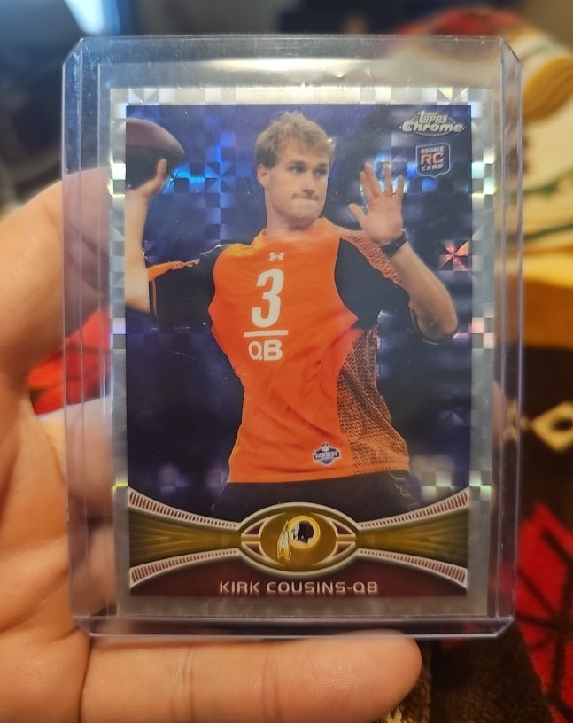 2012 Topps Chrome #146 Kirk Cousins Rookie Card — front