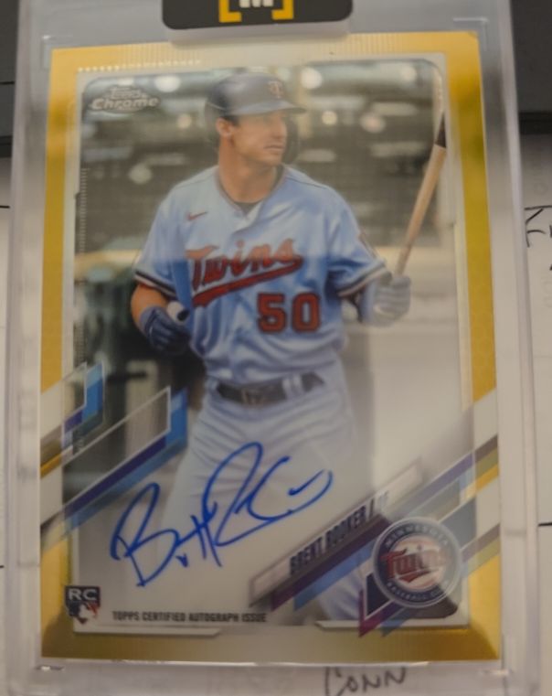 2021 Topps Chrome #RA-BR Brent Rooker Rookie Autograph — front