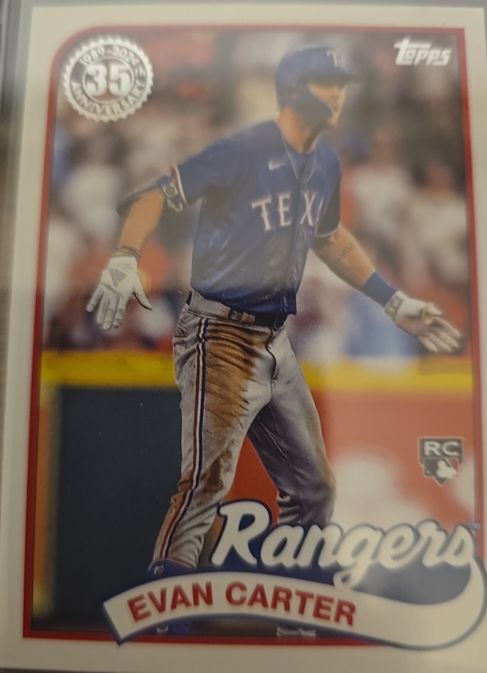 2024 Topps #89B2-45 Evan Carter 1989 Topps Baseball 35th Anniversary — front