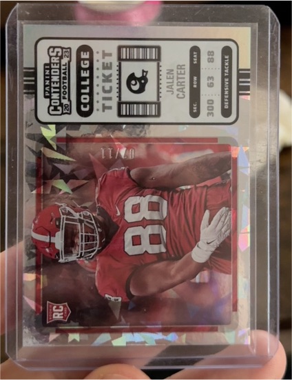 2023 Panini Chronicles Draft Picks Contenders College Ticket #21 Jalen Carter — front