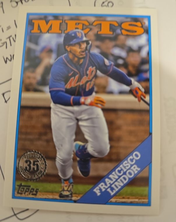 2023 Topps Series 1 1988 Topps Baseball #T88-36 Francisco Lindor — front