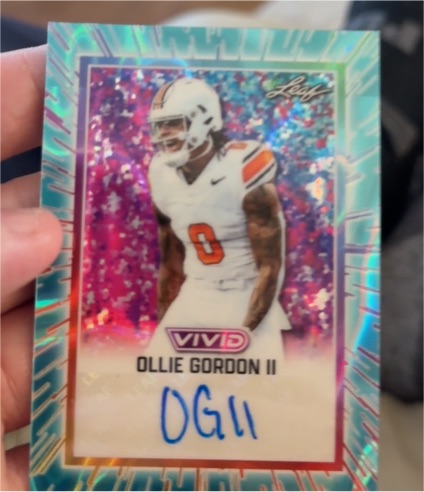 2025 Leaf Vivid #BA-OG1 Ollie Gordon II — front