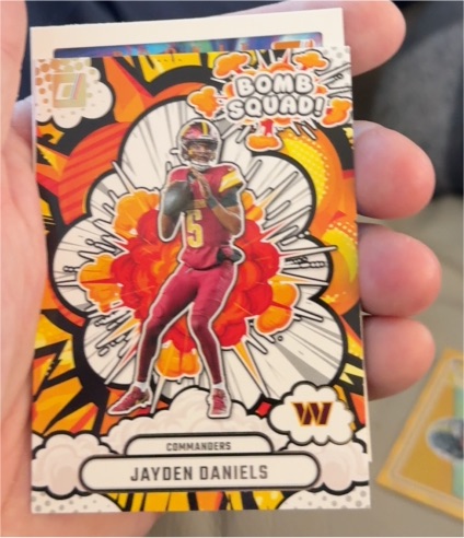 2025 Panini Donruss #BS-JDS Jayden Daniels Bomb Squad — front