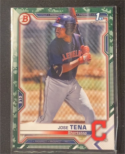 2021 Bowman Prospects 1st Bowman #BP-128 Jose Tena — front
