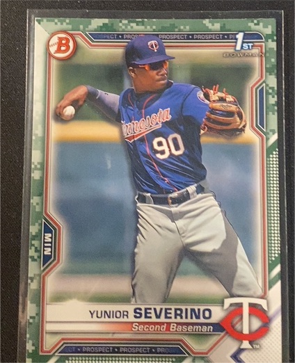 2021 Bowman Prospects #BP-140 Yunior Severino — front
