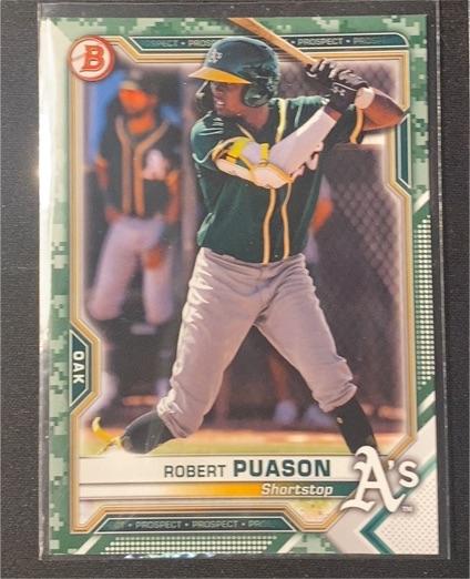 2021 Bowman Prospects #BP-45 Robert Puason — front
