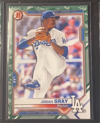 2021 Bowman Paper Prospects #BP-150 Josiah Gray — front