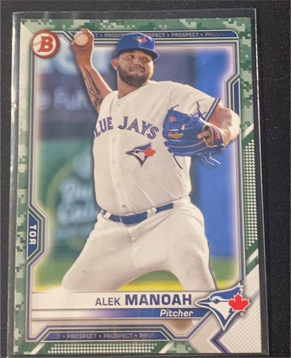 2021 Bowman Prospects #BP-27 Alek Manoah — front