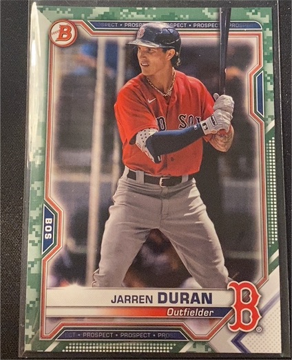 2021 Bowman Prospects #BP-135 Jarren Duran — front