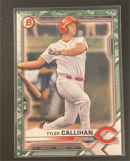 2021 Bowman Paper Camo #BP-91 Tyler Callihan — front