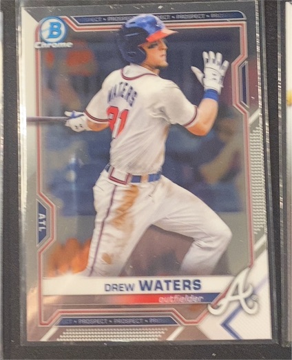 2021 Bowman Chrome Prospects #BCP-81 Drew Waters — front