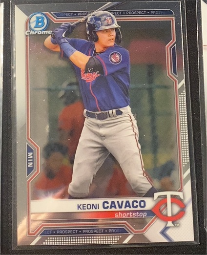 2021 Bowman Chrome Prospects #BCP-73 Keoni Cavaco — front
