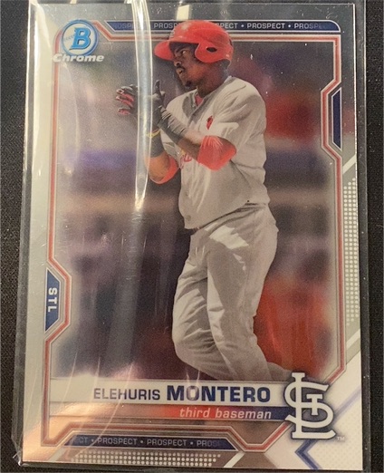 2021 Bowman Chrome Prospects #BCP-116 Elehuris Montero — front