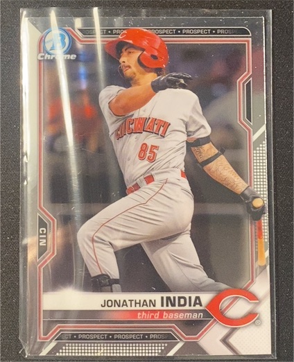 2021 Bowman Chrome #BCP-46 Jonathan India — front
