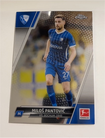 2021-22 Topps Chrome Bundesliga #27 Miloš Pantović — front