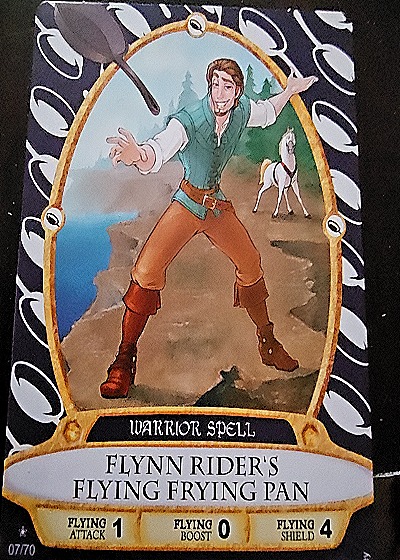2012 Disney Sorcerers of the Magic Kingdom #07 Flynn Rider's Flying Frying Pan — front