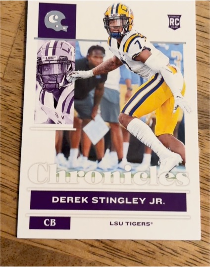 2022 Panini Chronicles Draft Picks #3 Derek Stingley Jr. — front