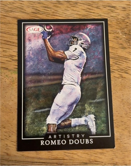 2022 Sage Artistry #ART-RD Romeo Doubs — front