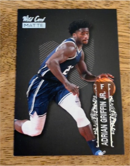 2022 Wild Card Matte #MB-1 Adrian Griffin Jr. — front