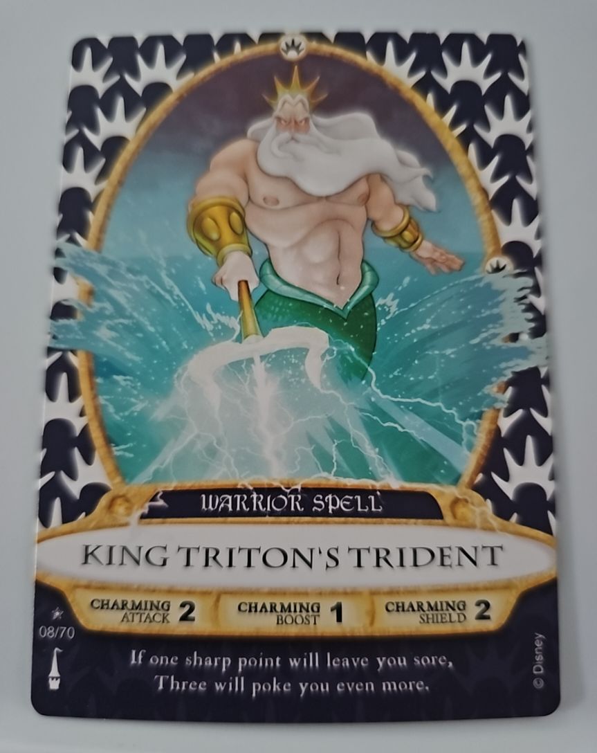2012 Disney Sorcerers of the Magic Kingdom #08 King Triton's Trident — front