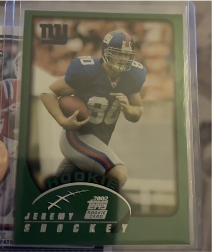 2002 Topps #317 Jeremy Shockey Rookie Card — front