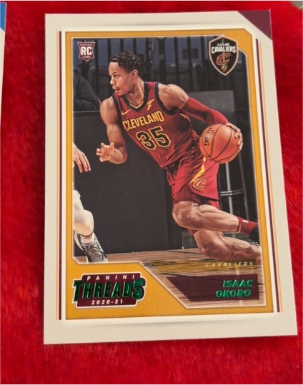 2020-21 Panini Chronicles Threads #89 Isaac Okoro — front