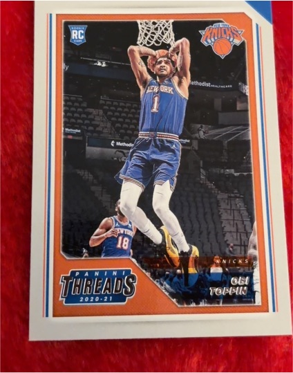 2020-21 Panini Chronicles Threads #80 Obi Toppin — front