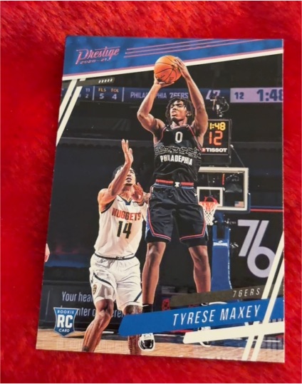 2020-21 Panini Chronicles Prestige #59 Tyrese Maxey — front