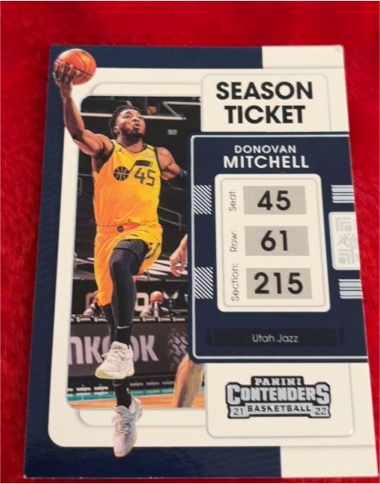 2021-22 Panini Contenders #41 Donovan Mitchell — front