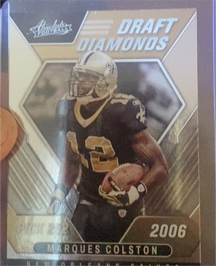 2022 Panini Absolute #DD-4 Marques Colston Draft Diamonds — front