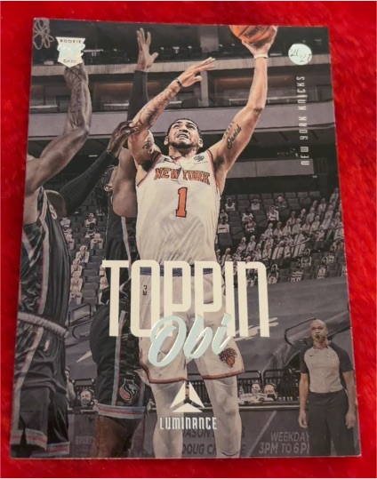 2020-21 Panini Chronicles Luminance #159 Obi Toppin — front