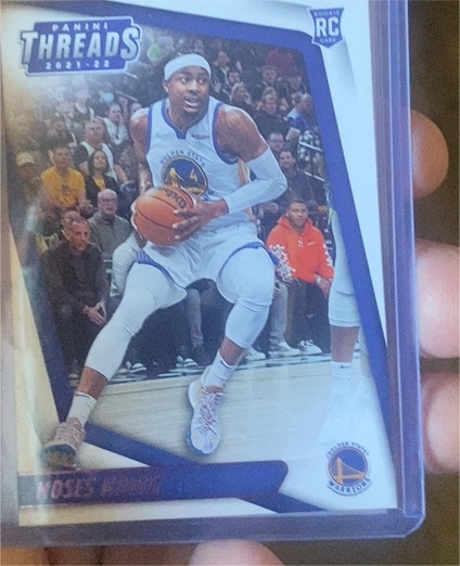 2021-22 Panini Chronicles Threads #85 Moses Moody — front