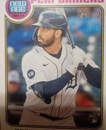 2023 Topps Heritage #NA-4 Riley Greene New Age Performers — front
