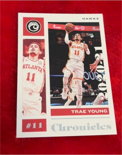 2020-21 Panini Chronicles #7 Trae Young — front