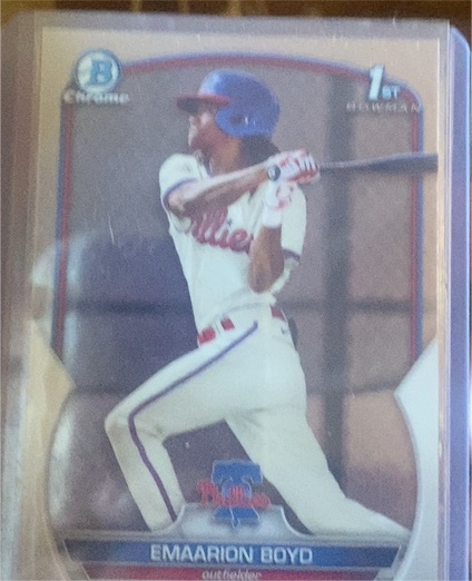 2023 Bowman Chrome #BCP-128 Emaarion Boyd — front