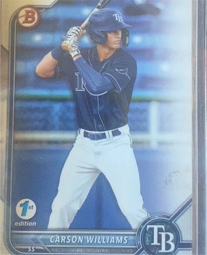 2022 Bowman Draft 1st Edition #BD-14 Carson Williams — front