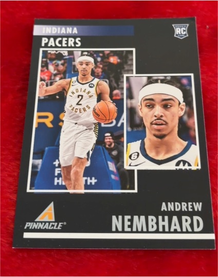 2022-23 Panini Chronicles Pinnacle #81 Andrew Nembhard — front