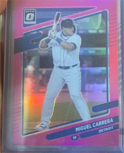 2021 Donruss Optic #166 Miguel Cabrera — front