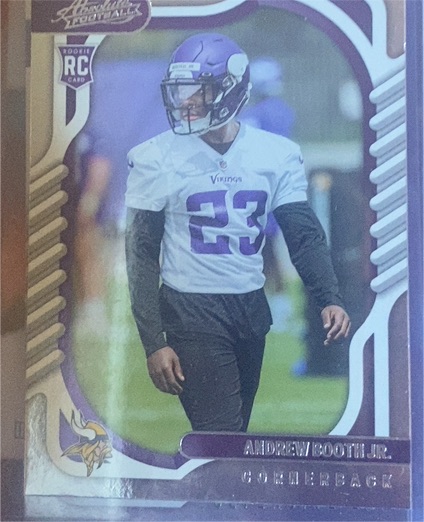 2022 Panini Absolute Football #144 Andrew Booth Jr. — front