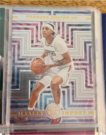2021-22 Panini Illusions #26 Brandon Boston Jr. Instant Impact — front