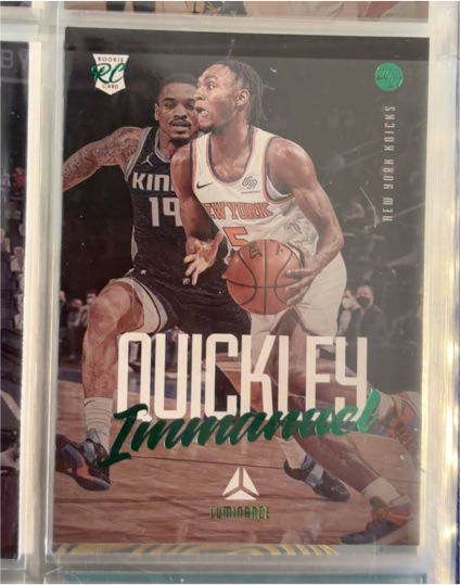 2020-21 Panini Chronicles Luminance #140 Immanuel Quickley — front