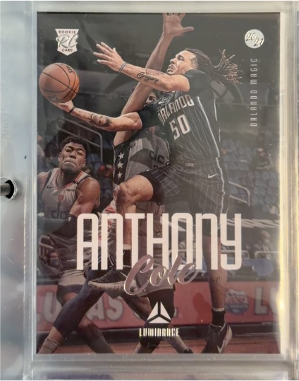 2020-21 Panini Chronicles Luminance #137 Cole Anthony Rookie Card — front