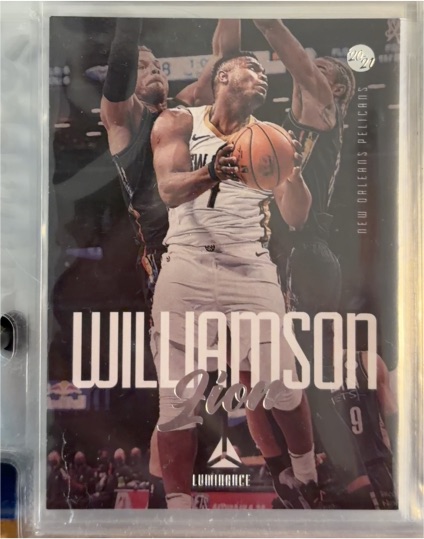2020-21 Panini Chronicles Luminance #144 Zion Williamson — front