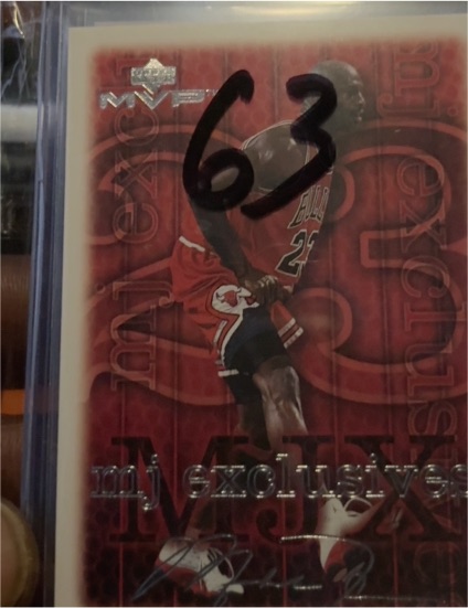 1999 Upper Deck MVP MJ Exclusives #63 Michael Jordan — front