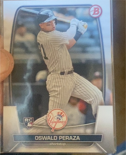 2023 Bowman #70 Oswald Peraza — front